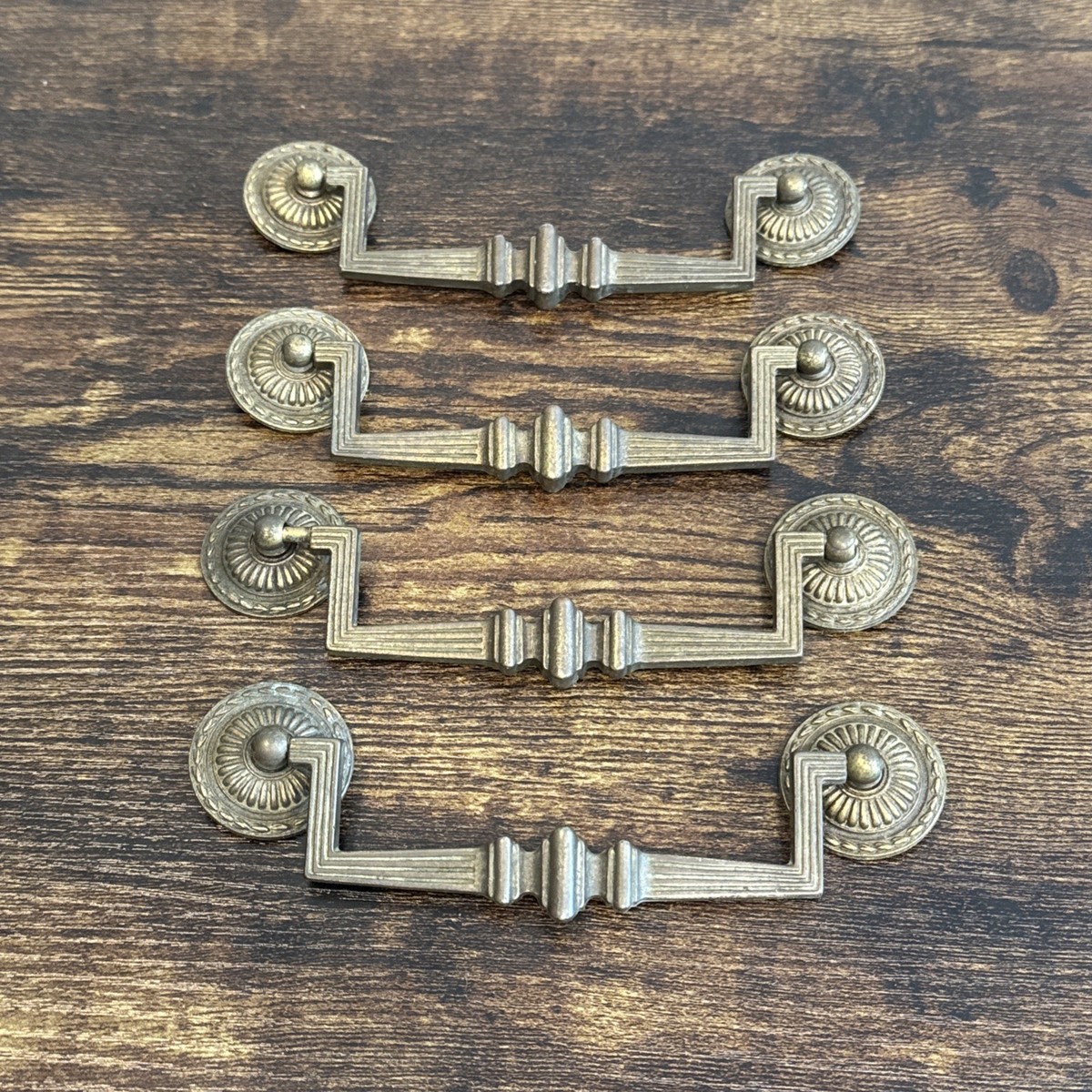 Thomasville Dresser Drawer Pulls 4 Brass Handles Italian
