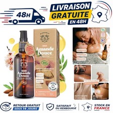 BIONOBLE Huile d'Amande Douce Bio Bébé 100ml - Massage Corps Cheveux