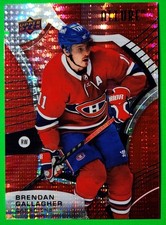 2021-22 Upper Deck Allure Hockey - Red Rainbow Insert #7 Brendan Gallagher NM