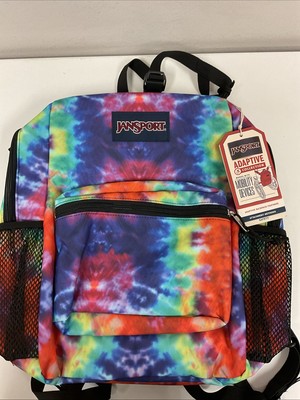 JanSport  Red Multi Hippie Days Adaptive Backpack, Works w/ Mobility Devices New