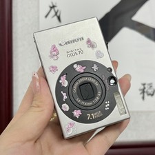 Canon IXUS 70 Silver 7.1MP 3X Zoom CCD Vintage Digital Camera - English