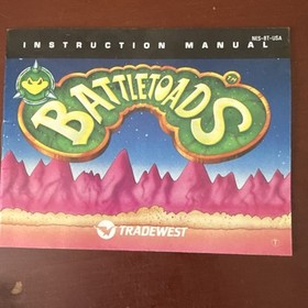 Battletoads (Nintendo NES, 1991) w/ Manual and Game & Tested