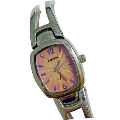 Fossil Womens Watch ES-9749 F2 Silver Stainless Steel Purple