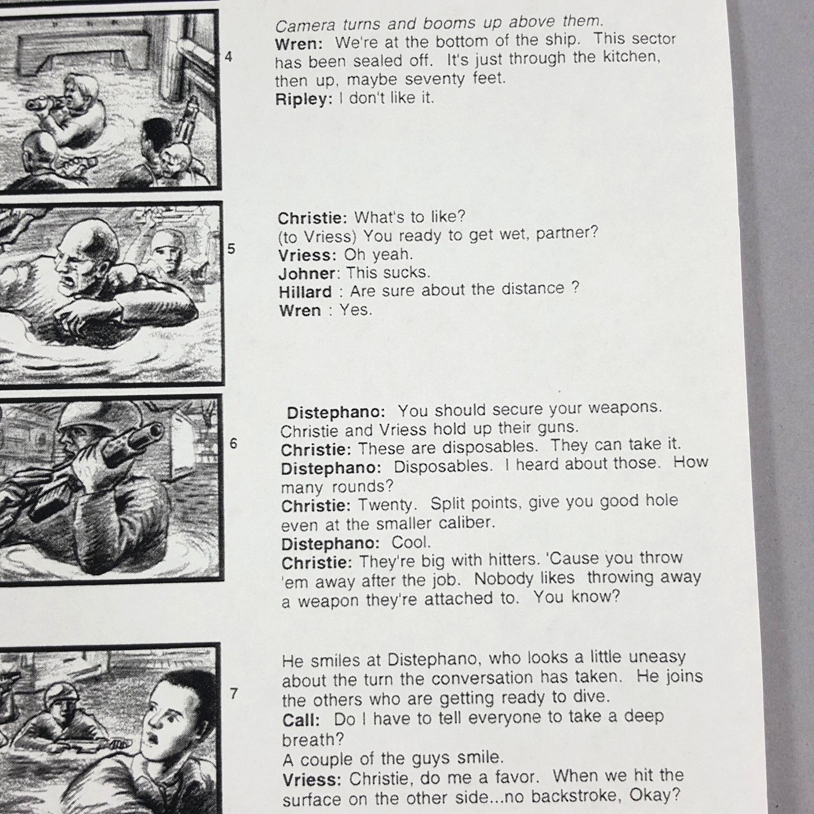 Image 11 of Alien: Resurrection - Production Used Storyboard, Ripley and Crew, Prop 126-67