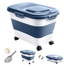 DDMOMMY 20-30 Lbs Rice Storage Container,Collapsible Food Storage Container