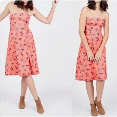 Free People Sunshine Of Your Love Midi Smock Dress Size 8