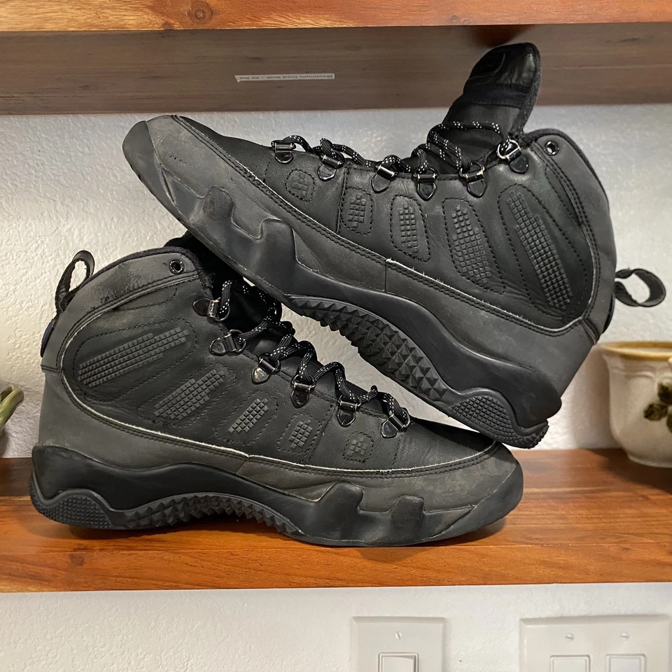 Air Jordan 9 Retro Boot NRG Black Concord 2018 AR4491-001 Mens US Size 8.5 Mens - Image 4 of 4