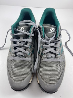 Adidas Mens Sz 10 EQT Spikeless Gray Green Golf Shoes W/ Shoe Bag