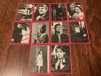 DARK SHADOWS BARNABAS TRADING CARD SET PINK S1 INCOMPLETE 10/66 1968 DAN CURTIS