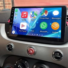 2+64G Android 15 Autoradio Carplay Für Fiat 500 2007-2015 GPS Nav Wifi Bluetooth