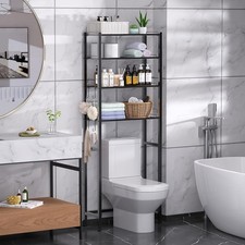4 Tier Over The Toilet Storage Rack Bathroom Organizer Shelves Cabinet Above