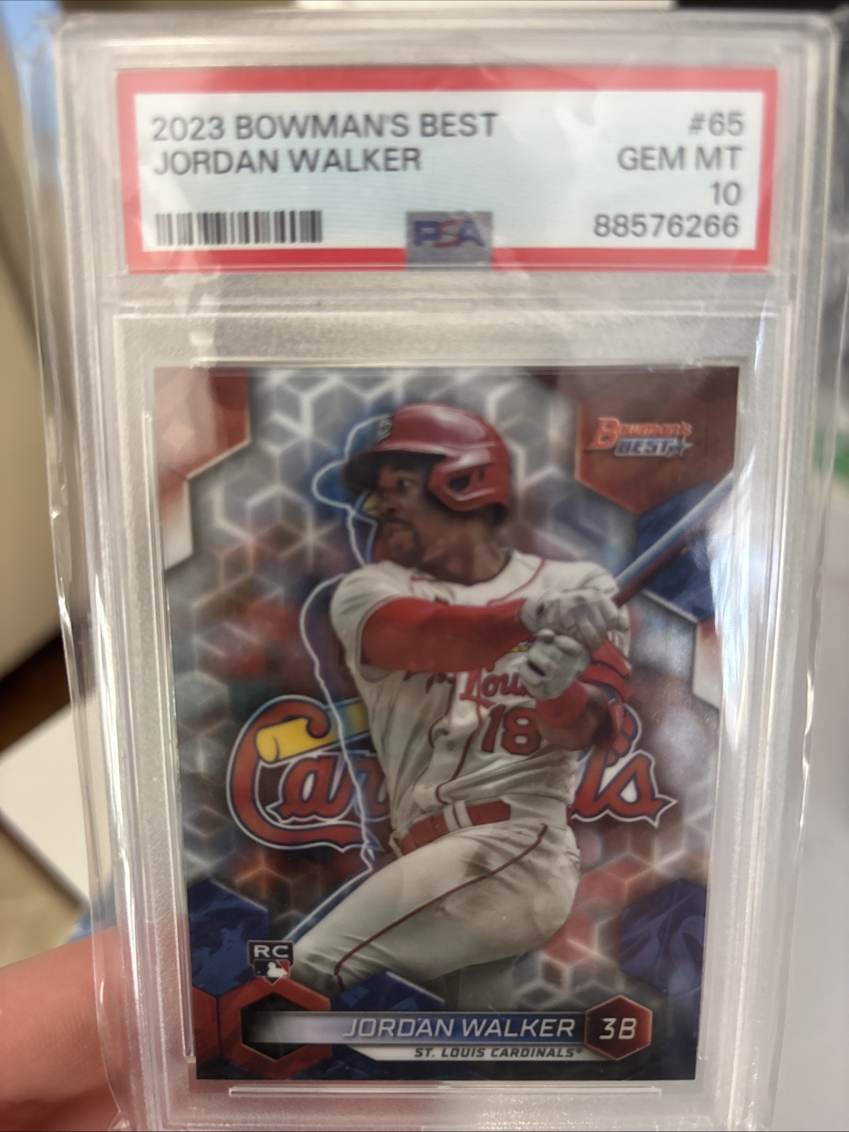 2023 Bowman's Best Jordan Walker #65 (RC) Psa 10