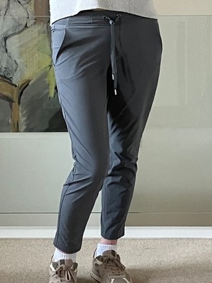 Athleta Damen grau Jogginghose Pullover Hose Yoga Laufen Fitness Taschen 0 (UK 6/8)