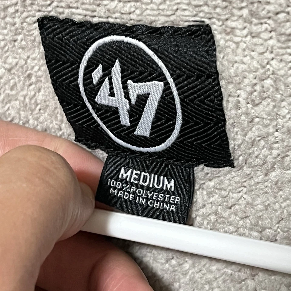 Suéter Chicago Blackhawks '47 Marca Para Hombre Mediano NHL 1/4 Cremallera Cómodo Pullover Foto 4 de 4