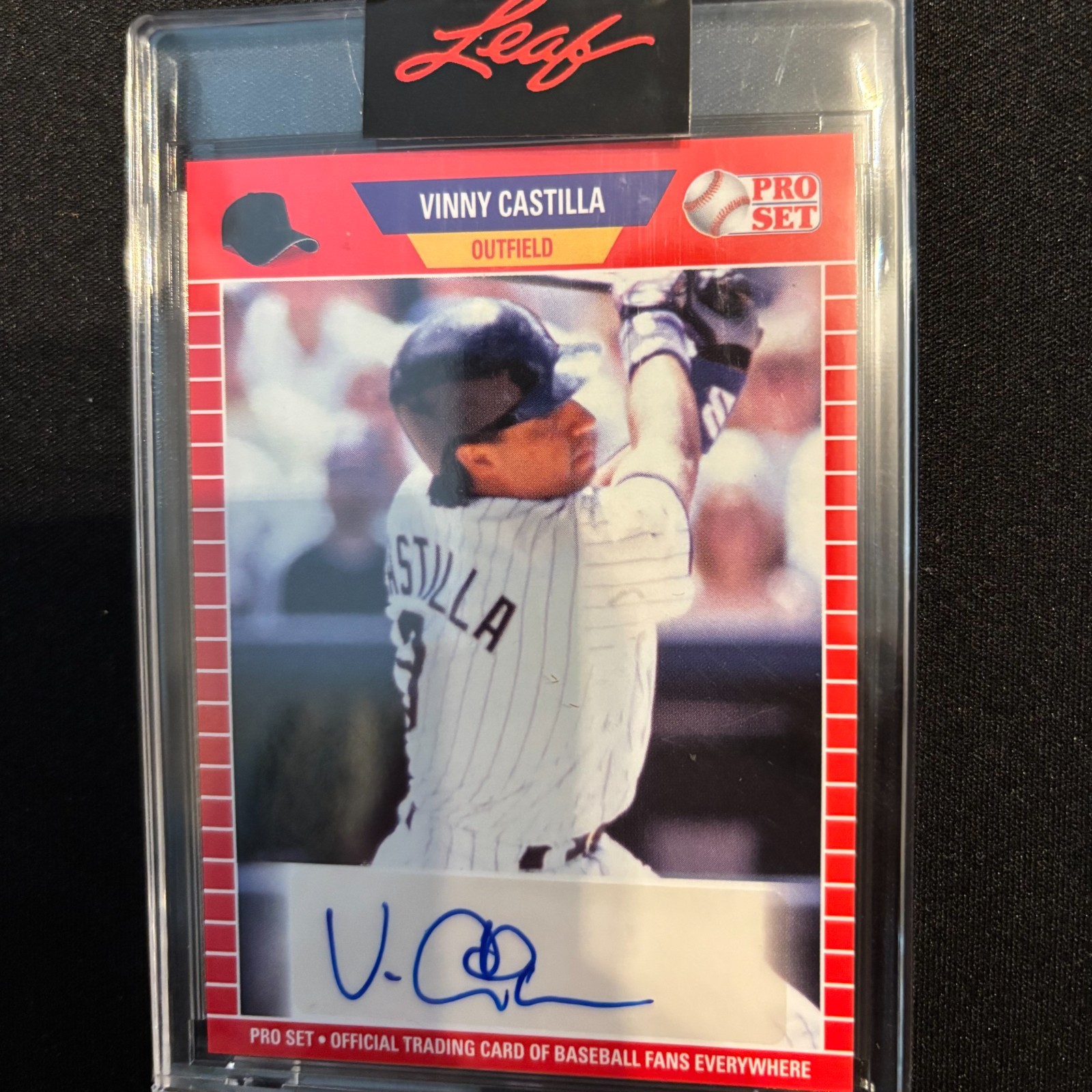 2021 Leaf Pro Set Vinny Castilla Auto Colorado Rockies All Star Encased Sealed