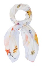 Desigual sciarpa Rectangle Foulard Beige