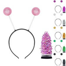 Space Alien Antenna Headbands Glitter Face Paint Sequins Set Halloween Cosplay