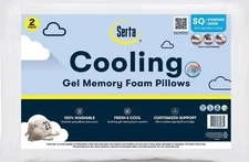 Serta 2-Pack Gel Memory Foam Cluster Bed Pillow