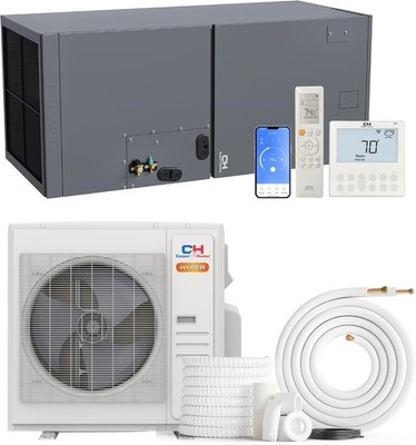 36000 BTU Ducted Multi Position AHU Mini Split Heat Pump AC 17.2 SEER 3 TON 230V