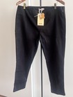 NWT Fabindia 100% Cotton Women's Slim Pant Black Low Rise 35" Waist Large — photo 9