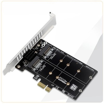 PH58 M.2 SATA to PCIE Dual Disk Array RAID Extension JMB582