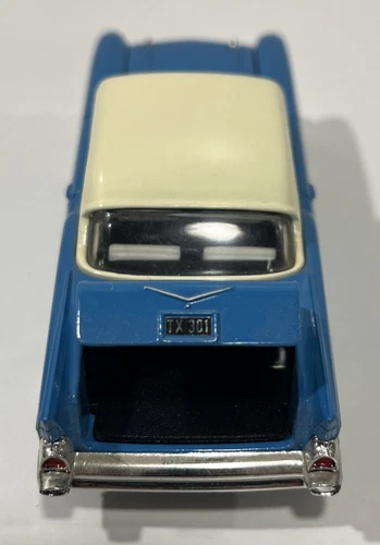 Chevrolet Bel Air diecast escala 1:43 Corgi azul blanco modelo de coche clásico - Imagen 7 de 8