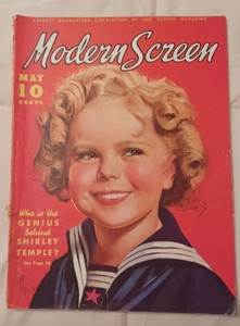Modern Screen Movie Magazine with Shirley Temple Cover And Article