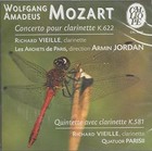 Concerto pour clarinette / Quintette avec clarinette, Quatuor Parisii et  Wolfga