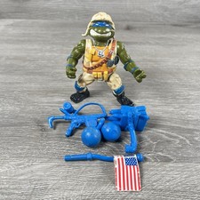 Vintage Playmates TMNT Lieutenant Leo 1991 Complete Teenage Mutant Ninja Turtles