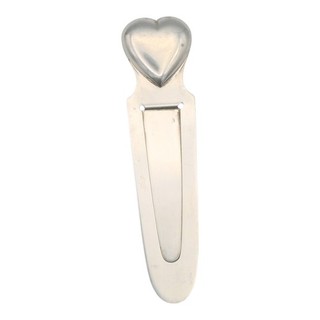 VINTAGE DESIGNER TIFFANY AND CO HEART ENLONGATED BOOKMARK STERLING SILVER