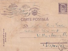 Romania Piatra-Neamt 1947 to Sinaia postal stationery SA69