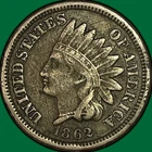 1862 Indian Head Cent Extremely Fine XF Coin #42680