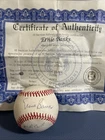 Ernie Banks Signed Baseball COA Auto Autograph