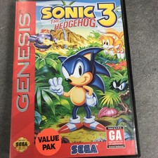 SEGA Sonic the Hedgehog 3 Sega Genesis 1994 Complete w/ Cartridge, Case & Manual