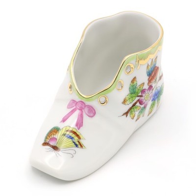Herend Queen Victoria Babyschuh - Porzellanschuh-Figur - Handbemalt - Ungarische
