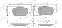 Jurid 573243J Bremsbelagsatz, Scheibenbremse For Renault