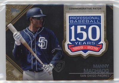 2019 Update 150th Anniversary Manufactured Gold /50 Manny Machado Patch lz7