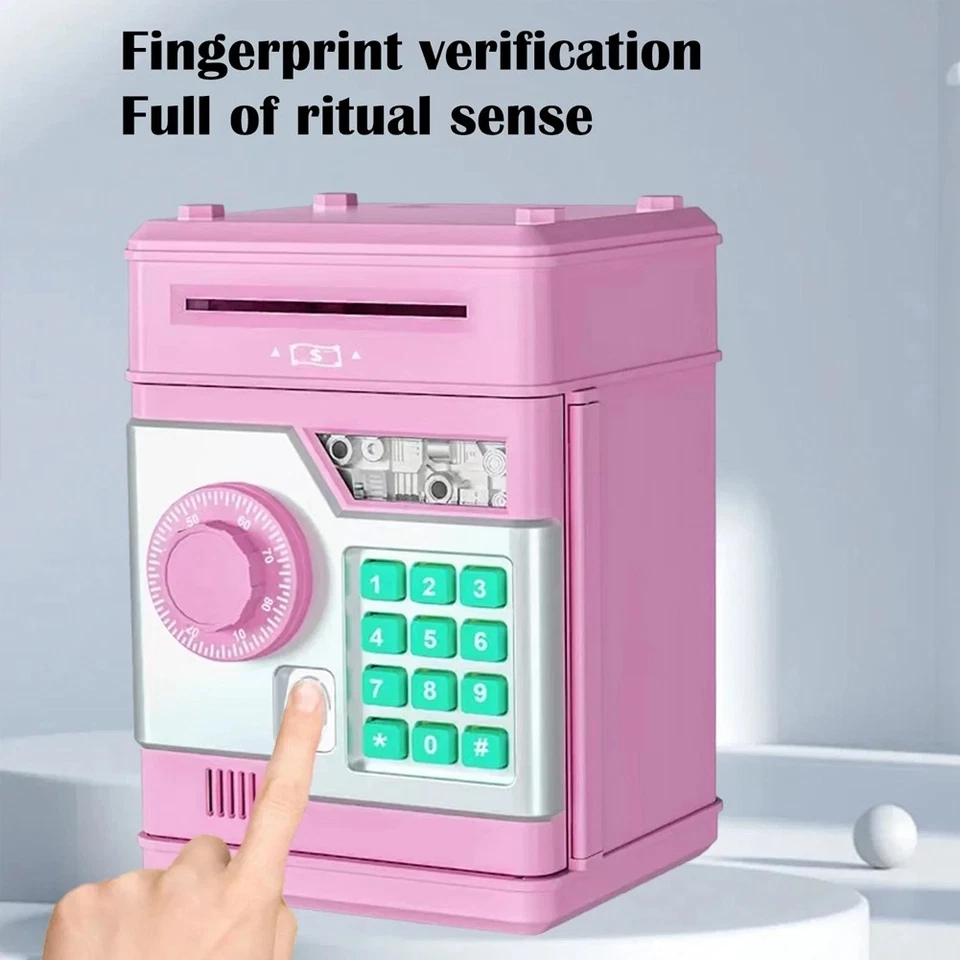 Elektronisches Sparschwein, Geldautomat, Passwort, Spardose, , Fingerprint2543 - Bild 2 von 4