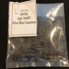 72 pcs 30pf 300WV Silver Mica Capacitors HiFi Audio capacitor Electronic Comp