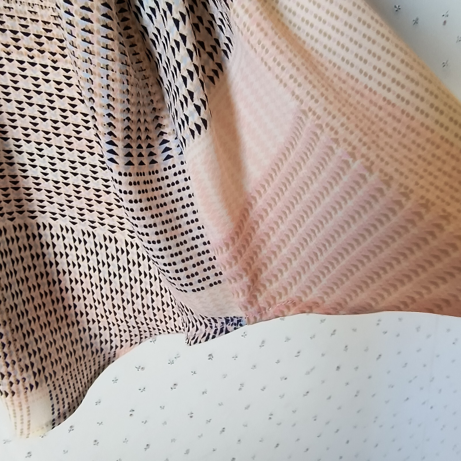 Rose & Olive Top 2X Patchwork Button Down Blouse … - image 10