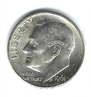 1961-D Denver Ten Cent Brilliant Uncirculated Roosevelt Silver Dime!