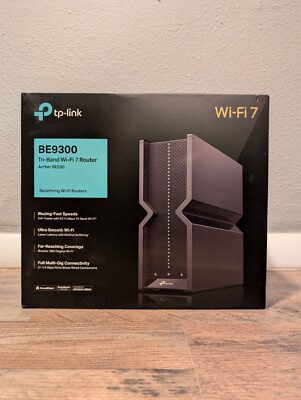 TP-Link Archer BE550 BE9300 Tri-Band WiFi 7 Router 2.5Gbps Ports MU-MIMO +TESTED