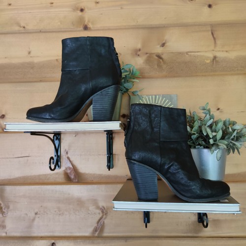Botines Rag & Bone Newbury negros de cuero de vaca italiano con cremallera en el tacón talla 7/37 - Imagen 5 de 9