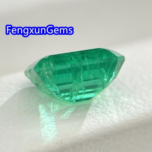 5x7-10x12mm Lab grown Colombian Emerald Green Emerald Cut With AGL Certificate - Picture 4 of 6