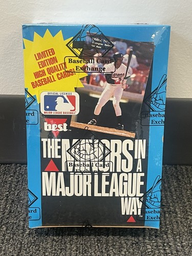 1990 Best Minor League Baseball Card Wax Box Frank Thomas RC Year BBCE FASC - Imagen 1 de 2