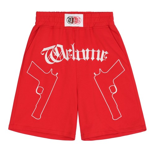 Niepce Herren Double Pistols bestickte Shorts coole Streetwear Cargohose - Bild 11 von 12