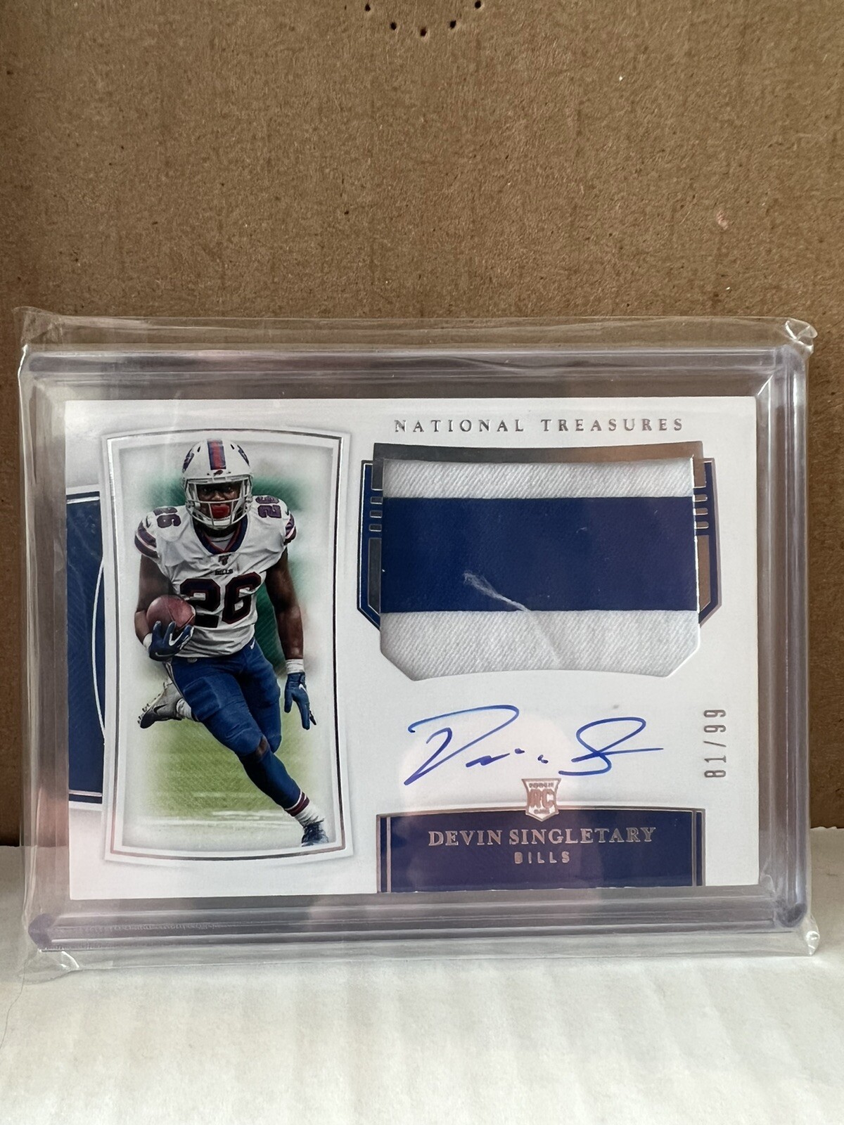 2019 Panini National Treasures Football RPA #197 Devin Singletary 81/99