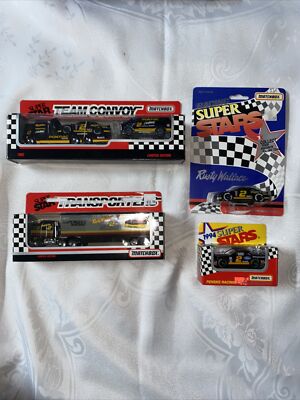 Matchbox Super Star 1992 Team Convoy & Hauler, 2 cars 1994 Rusty Wallace #2 4pcs