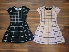 2 Sequin Hearts Girls Short Sleeve Knee Dresses size large