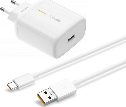 OPPO CARICABATTERIE RICAMBIO ORIGINAL VCA7GACH 65W SUPERVOOC USB-C WHITE 78C6D6A - Photo 3/3